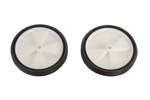 Колеса HORST запасные балансирные (пара, без крепежа) пластиковые диаметр 130мм, толщина 20мм, белые, 00-170298