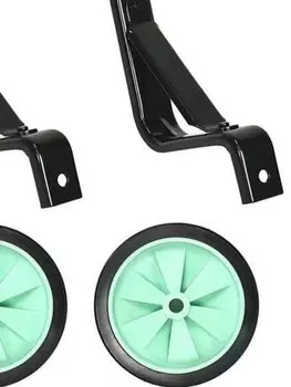 Колеса тренировочные Juchuang (приставные) W118 18" YS-9318 пластик, мятный, без болтов крепления, HQ-0005525