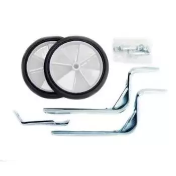 Приставные колеса Vinca Sport, усиленные стойки - сталь, 12"-20", колесо - пластик, белые, HRS 19 whi