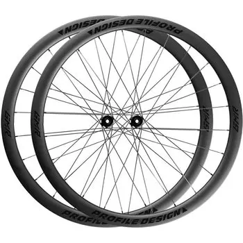 Колеса велосипедные Profile Design GMR Wheelset 38 Clincher Disc Brake CL Tubeless ready, комплект, 700С, W3826FCCDBS1-V