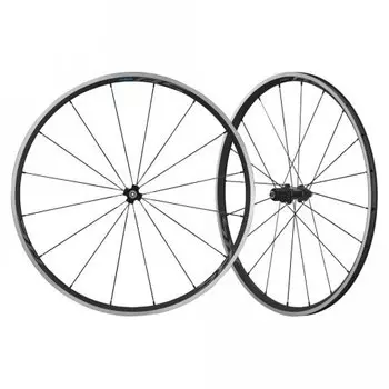 Колеса велосипедные Shimano RS100, переднее и заднее 28", для 10-11скоростей, клинчер, EWHRS100FRCB
