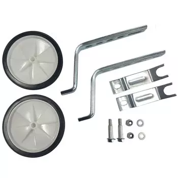 Колесики дополнительные TRIX, на детский велосипед, стойки 12-20", пластик-резина, черно-белые, WT-TX-06x1-22C-WH-CARD