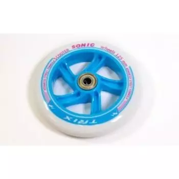 Колесо - 125 мм, для самокатов, с подшипниками ABEC 7 , синее, 125 мм(blue)