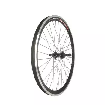 Колесо велосипедное TBS 20" заднее, обод двойной алюминий, втулка стальная, гайка, черная, ZXX18855