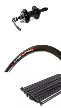 Колесо ALEXRIMS, 27.5", обод AlexRims EVOLUTION, заднее, под дисковый тормоз, под трещотку, чёрный, J19_27.5"_12479