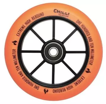 Колесо для самоката Chilli, 2021, Wheel Base - 110mm, Orange, б/р, CEW0001
