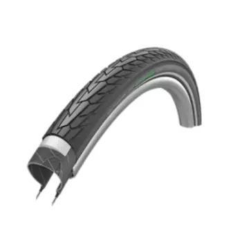Велопокрышка Schwalbe ROAD CRUISER PLUS 26x1.75 (47-559) PunctureGuard, TwinSkin, GREEN, 50EPI, Black-Reflex, 11159082