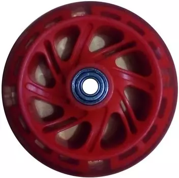 Колесо для самоката, с 2 подшипниками ABEC-7, d - 117мм, красное, SC 01 RD