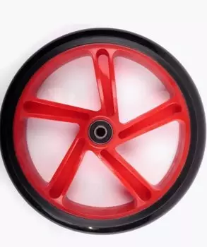 Колесо для самоката Vinca Sport Полиуретан, ABEC 9, диам. - 200мм, красное, SC 200 red