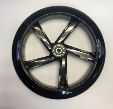 Колесо для самоката Vinca Sport, полиуретан, ABEC 9, 200 мм, черное, SC 200 black