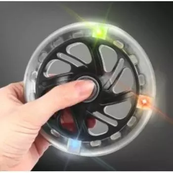 Колесо для самоката Vinca Sport, PVC, ABEC 7, со светодиодами, 114*20мм, черное. SC 114 black light