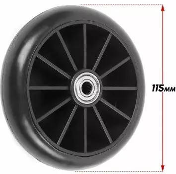 Колесо для самоката Vinca Sport, PVC, ABEC 7, 115*26мм, черное. SC 115 black