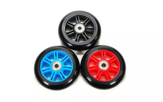 Колесо для трюкового самоката TRIX, 100мм, с подшипниками ABEC 9, алюминий, 100 мм, красный