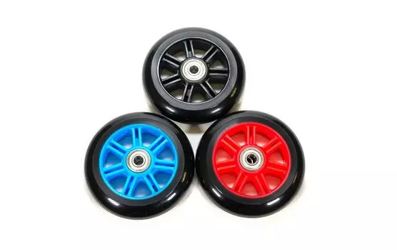 Колесо для трюкового самоката TRIX, 100мм, с подшипниками ABEC 9, алюминий, 110 мм черный