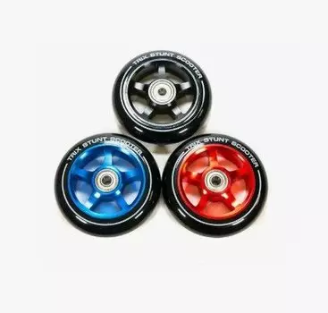 Колесо для трюкового самоката TRIX, 110мм, с подшипниками ABEC 9, алюминий, красное, 110 мм, красный