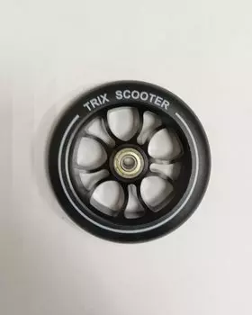 Колесо для трюкового самоката TRIX, 120x24мм, с подшипниками ABEC 9, алюминий, черный, 120MM-BK