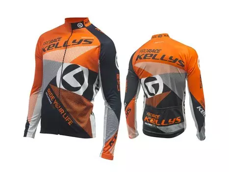 Джерси KELLYS Pro RACE, с длинным рукавом, оранжевый, S