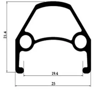 Колесо переднее 26" TRIX алюминиевый, двойной, 36H, фрезерованный, индикатор износа , 559х18/24,5х24,2мм, A/V , 4131