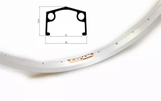 Колесо переднее 28" TRIX алюминиевый, одинарный, 36H, 622х21/25х15,6мм, A/V, серебристый, втулка стальная, V-br, 4204