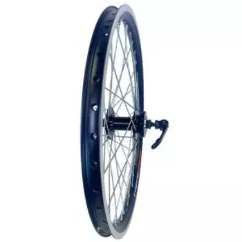 Колесо переднее TRIX 20", обод алюминиевый, двойной, 36H, 406х19,4/25х21,4мм, черный, D23-20-black-14664