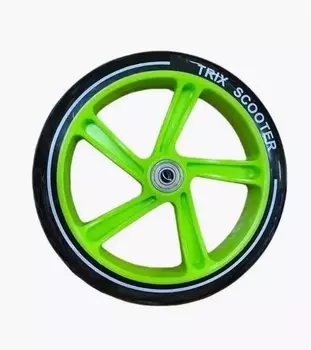 Колесо TRIX - 180 мм, для самокатов, с подшипниками ABEC 7, зеленое, 180 мм(green)