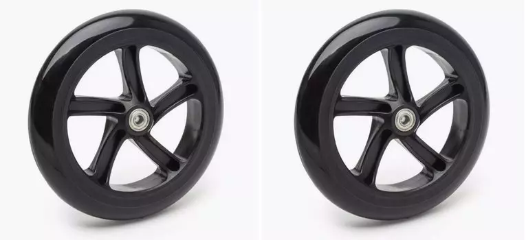 Колесо TRIX - 180 мм, для самокатов, с подшипниками ABEC 7, пластик, черное (30)