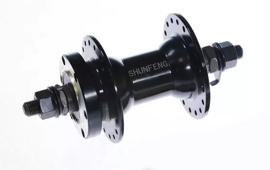 Колесо TRIX, 24", передний, ал., дв., 36H, фрез., A/V, анод., черный, вт. ал., под ДИСК, D23-24-black-11482