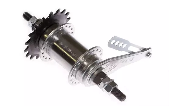 Колесо TRIX, 24", задний ст., од., 507х21/29х15,5мм, A/V, хром., вт. ст., с ножн. тормозом, YKG8-24-хром-9985