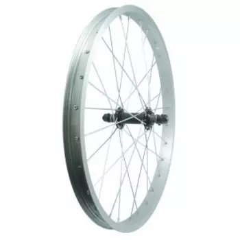 Колесо VELOOLIMP 28/29" переднее, обод одинарный алюминий, без пистонов, втулка стальная, на гайках, чёрная, ZVO24126