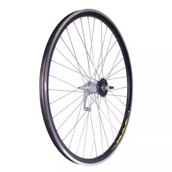 Колесо VELOOLIMP 28" заднее, обод двойной алюм. б/пист. чёрный,втулка тормозная, ZVO20168