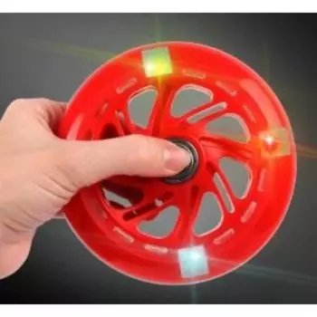 Колесо Vinca Sport для самоката, полиуретан, ABEC 7, со светодиодами, 116*23мм, красное, SC 116 red light