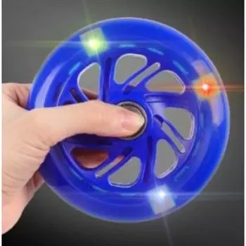 Колесо Vinca Sport для самоката, полиуретан, ABEC 7, со светодиодами, 116*23мм, синее, SC 116 blue light