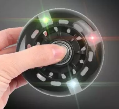 Колесо Vinca Sport для самоката, полиуретан, со светодиодами, ABEC 7, .80*22мм, черное, SC 80 black light