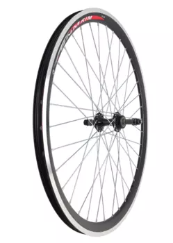 Колесо велосипедное, 26", заднее, обод двойной алюминий, втулка алюминий, ROAD, на гайках, черный