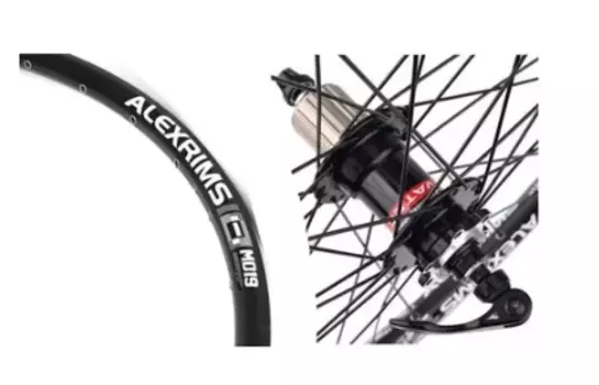 Колесо велосипедное ALEXRIMS DM-19, 29", заднее, алюминиевая втулка NOVATEC на промподшипниках, дисковая, УТ00019456