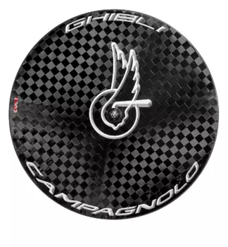 Колесо велосипедное Campagnolo Ghibli, заднее, диск трековый, 28", черный, WH16-GHPR