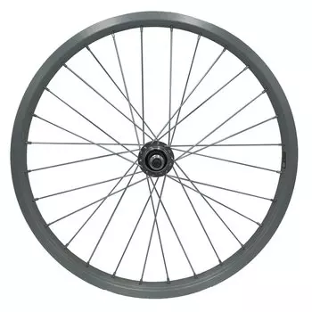 Колесо велосипедное Gravity 20" заднее, обод одинарный алюминий, б/пист. втулка стальная, на гайках, серебро, ZXX18798