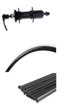 Колесо велосипедное HOGGER, 700C", заднее, алюминий, HL13DA-C_11283