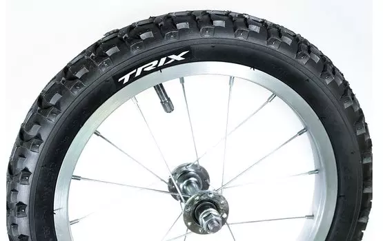 Колесо велосипедное TRIX переднее 14", алюминиевый обод, передняя втулка, камера, покрышка Trix, 14" alloy (переднее)