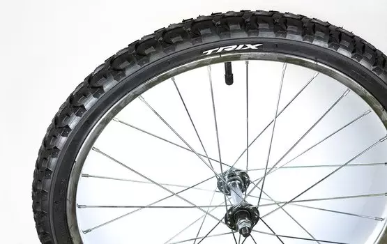 Колесо велосипедное TRIX переднее 20", стальной обод, передняя втулка, камера, покрышка Trix, 20" steel (переднее)