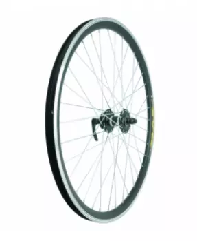 Колесо велосипедное TBS, 26", переднее, обод двойной, втулка алюминий, под дисковый тормоз, 6 отверстий, с QR, ZVO20606