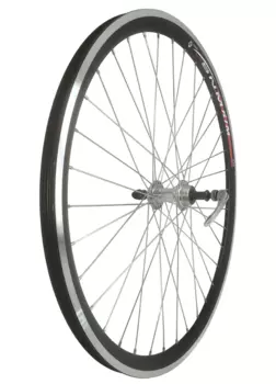 Колесо велосипедное TBS, 27,5" заднее, втулка стальная, обод двойной, алюминий, без пистонирования, чёрный, ZVO20166