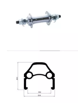 Колесо велосипедное TRIX 20", переднее, D2-20-black-13420