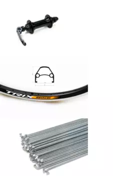 Колесо велосипедное TRIX 24", переднее, D23-24-black-13132