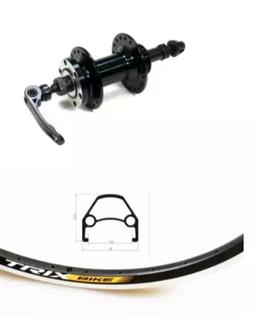 Колесо велосипедное TRIX 26", заднее, D23-26-black-13450