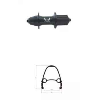 Колесо велосипедное TRIX 26", заднее, под кассету, D1-26-black-11966