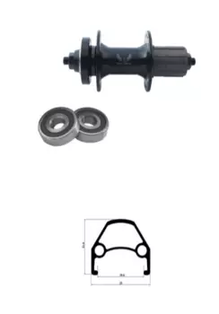 Колесо велосипедное TRIX 27,5", заднее, D23-27,5-black-13462