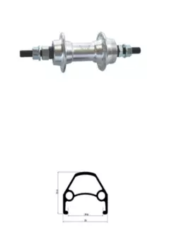 Колесо велосипедное TRIX 27,5", заднее, D23-27,5-black-13481