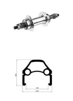 Колесо велосипедное TRIX 27,5", заднее, D2-27,5-black-13479