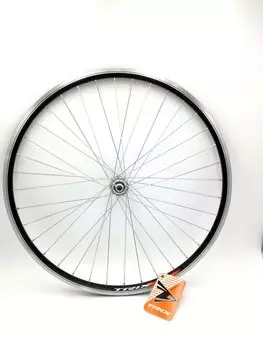 Колесо велосипедное TRIX, переднее, 26", обод черный, втулка алюминий серебристая, под гайку, D-2 (26) black. об.лента